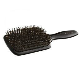 Щетка массажная BLACK деревянная с натуральной щетиной + пластиковый штифт,11 рядов