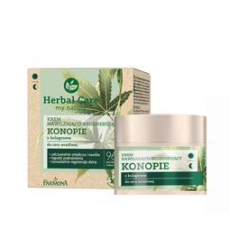 Крем для лица увлажняющий и восстанавливающий Herbal Сare конопля на день/ночь, 50 мл