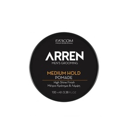 Помада для укладки волос Arren Medium Hold Pomade средней фиксации с глянцевым финишем, 100 мл