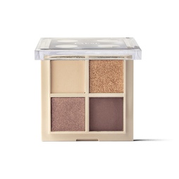 Палетка теней для глаз DAILY VIBE, 4 оттенка, тон 01 Golden Hour, 5,5 г