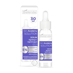 Успокаивающая и регенерирующая сыворотка (5%  Провитамина B5 +CICA+ Эктоин) SKIN ACADEMY SOLUTION, 30мл