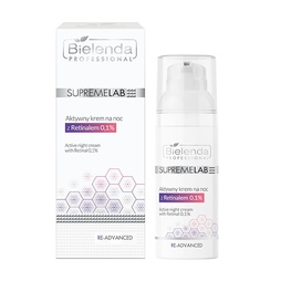 Активный ночной крем с ретиналем (0,1% ретиналя) SUPREMELAB Re-Advanced,  50мл