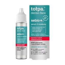 4-молекульная сыворотка с кислотами TOLPA DERMO FACE SEBIO MAX EFFECT,  20мл