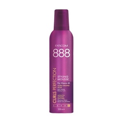 Мусс для укладки вьющихся волос с Провитамином B5 888 Curls Perfection,  250мл