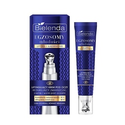 Крем для век c эффектом лифтинг, уменьшение морщин, темных кругов и мешков под глазами EXOSOMES OF YOUTH,   15мл